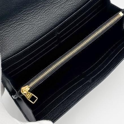 🌷LouisVuitton 黑色壓紋長夾錢包 ｜經典花紋✦fufu style 精品✦ 氣質款｜-25
