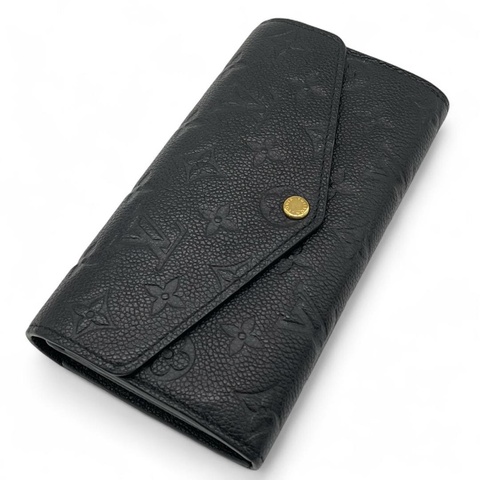 🌷LouisVuitton 黑色壓紋長夾錢包 ｜經典花紋✦fufu style 精品✦ 氣質款｜