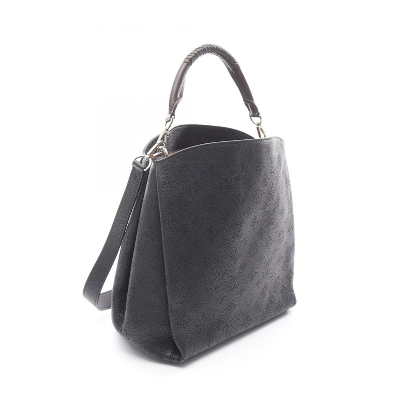 路易威登 Babylon PM 單肩手提包 M50031 Mahina 皮革黑色二手女士-1