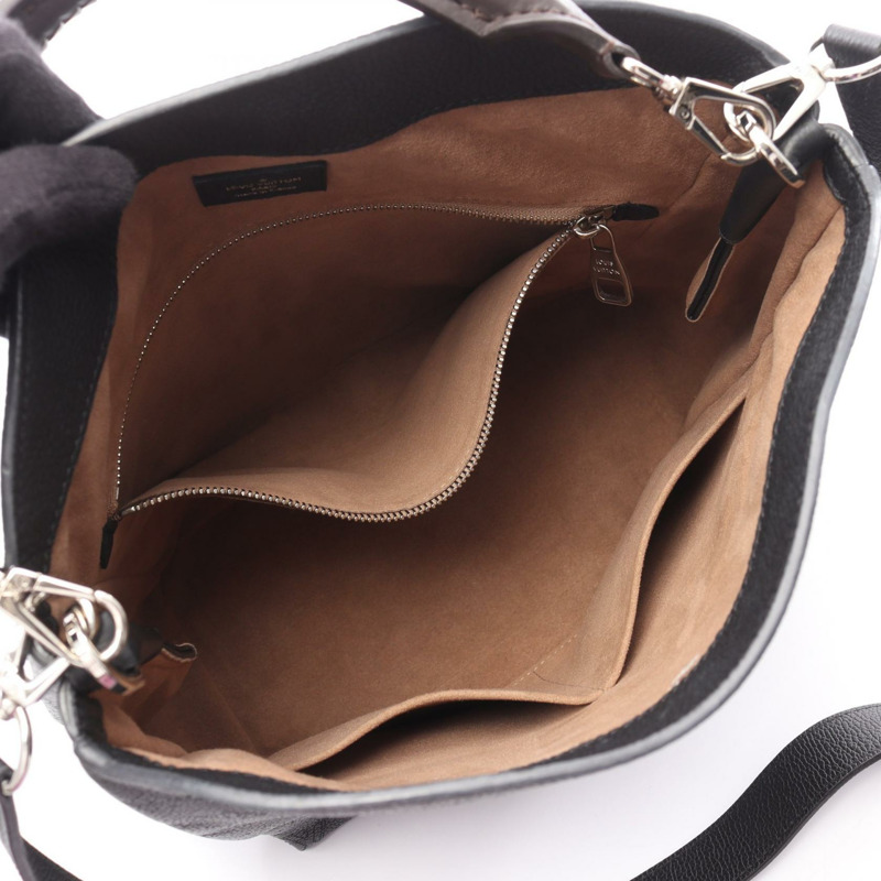 路易威登 Babylon PM 單肩手提包 M50031 Mahina 皮革黑色二手女士-2