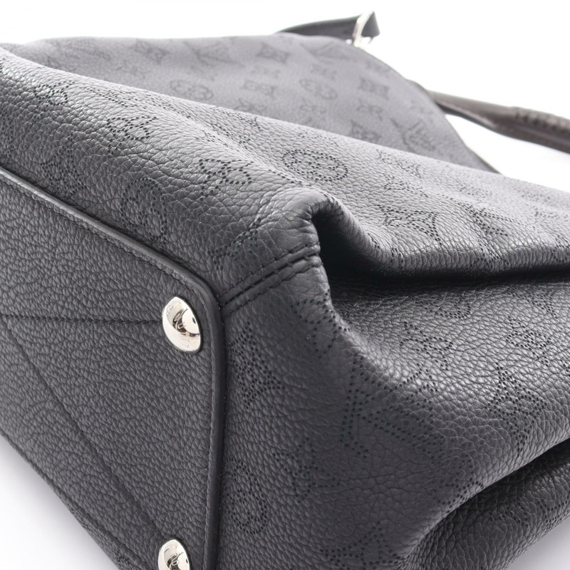 路易威登 Babylon PM 單肩手提包 M50031 Mahina 皮革黑色二手女士-9