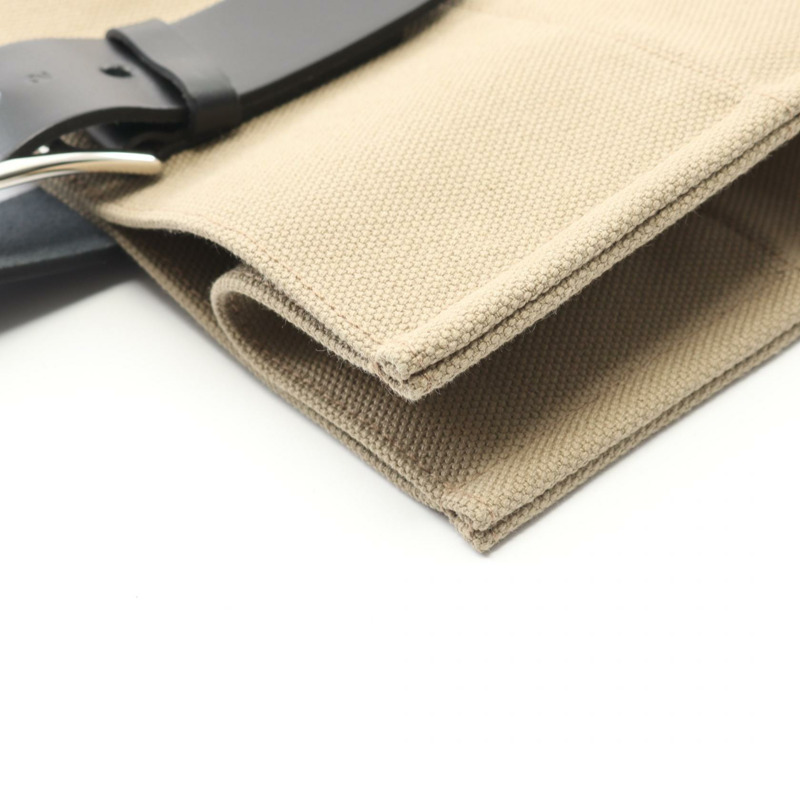 HERMES Etrivieres 購物托特包 帆布皮革 米色 marfa SHW 二手-5