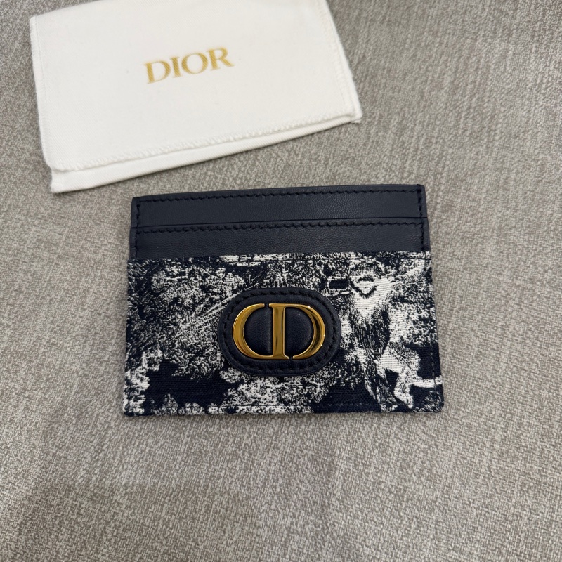 DIOR刺繡卡夾4卡-0