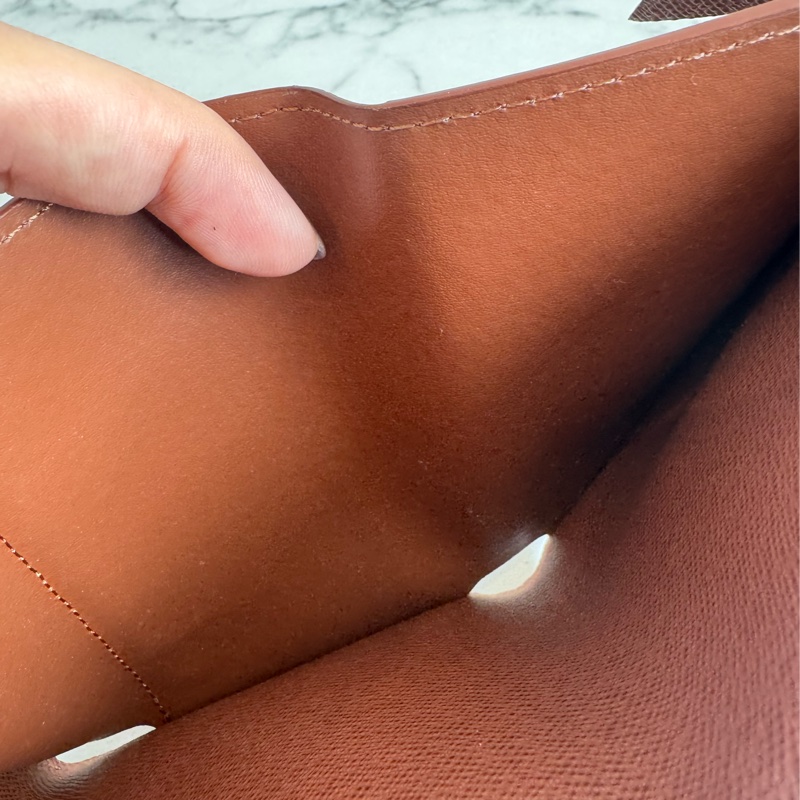 LV花紋內咖三折短夾 經典不敗款-23