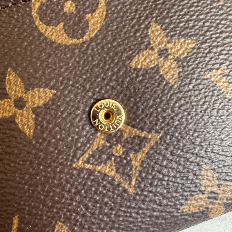 LV花紋內咖三折短夾 經典不敗款-26