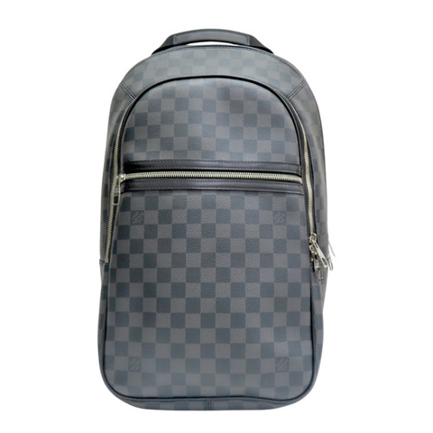 黑色棋盤格 帆布 Michael 後背包【LOUIS VUITTON LV 路易威登】 N58024