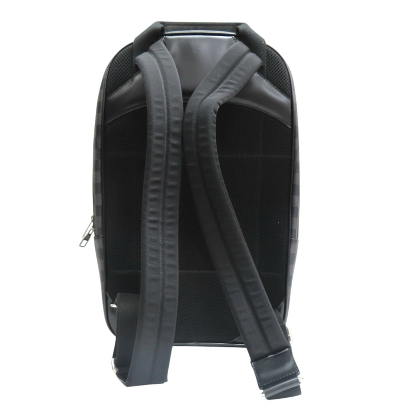 黑色棋盤格 帆布 Michael 後背包【LOUIS VUITTON LV 路易威登】 N58024-1