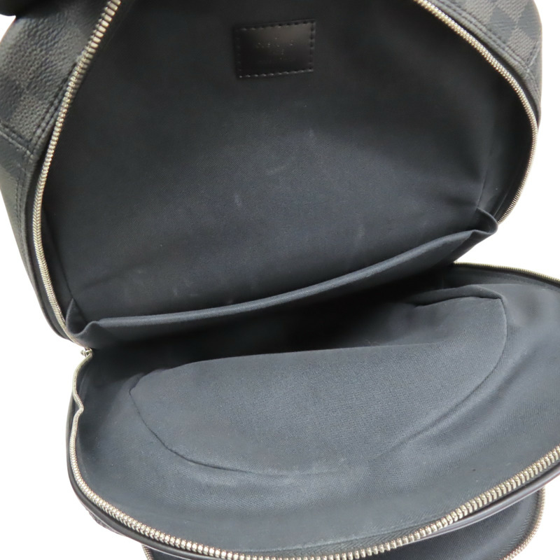 黑色棋盤格 帆布 Michael 後背包【LOUIS VUITTON LV 路易威登】 N58024-4