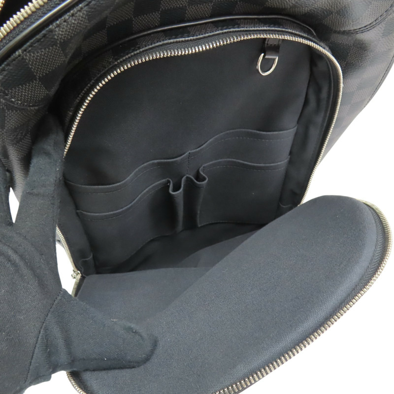 黑色棋盤格 帆布 Michael 後背包【LOUIS VUITTON LV 路易威登】 N58024-5