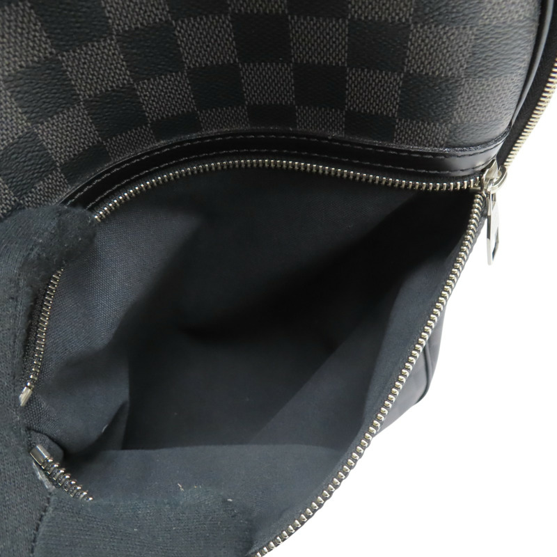 黑色棋盤格 帆布 Michael 後背包【LOUIS VUITTON LV 路易威登】 N58024-6