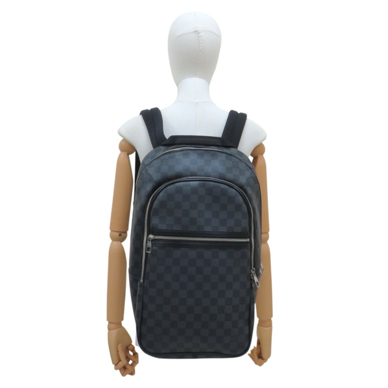 黑色棋盤格 帆布 Michael 後背包【LOUIS VUITTON LV 路易威登】 N58024-9