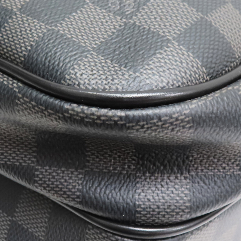 黑色棋盤格 帆布 Michael 後背包【LOUIS VUITTON LV 路易威登】 N58024-10