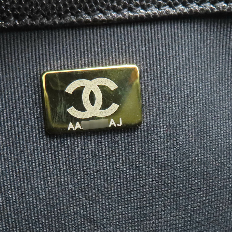 黑色 荔枝紋牛皮 後背包【CHANEL 香奈兒】 AS4490-8