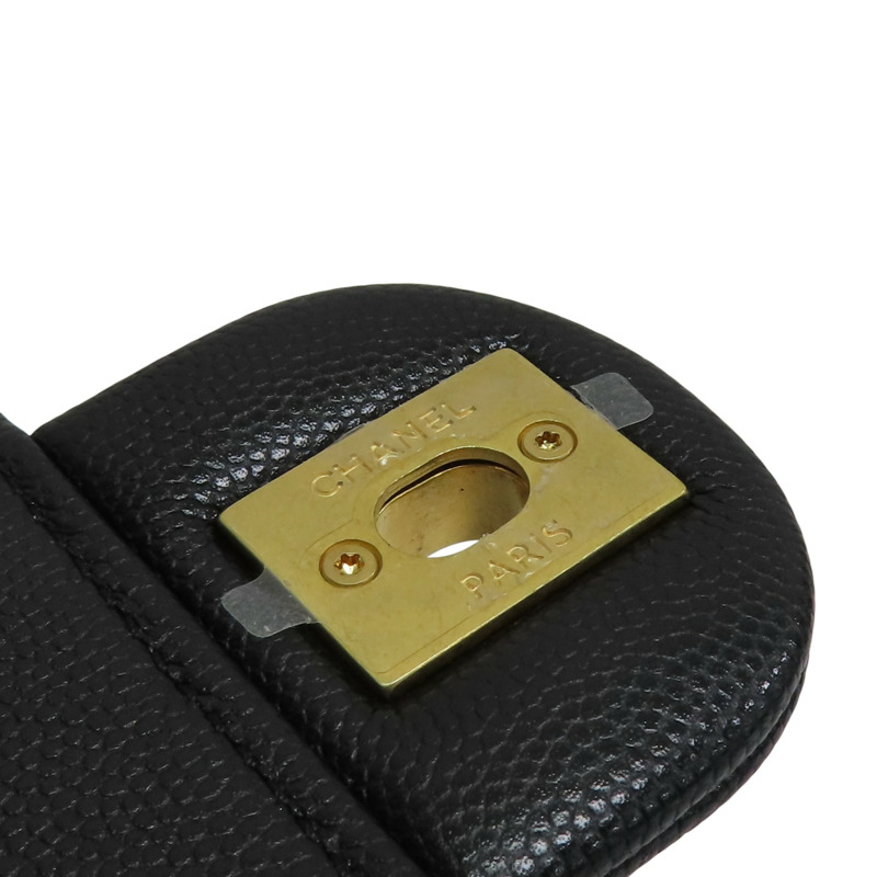 黑色 荔枝紋牛皮 後背包【CHANEL 香奈兒】 AS4490-14