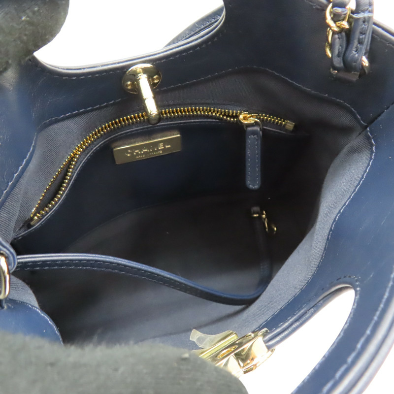 藍色 菱格紋 牛皮 31 Mini 肩背包【CHANEL 香奈兒】 AS4133-4