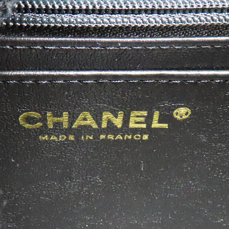 黑色 菱格紋 皮革 Top Handle 兩用包【CHANEL 香奈兒】 AS4470-7