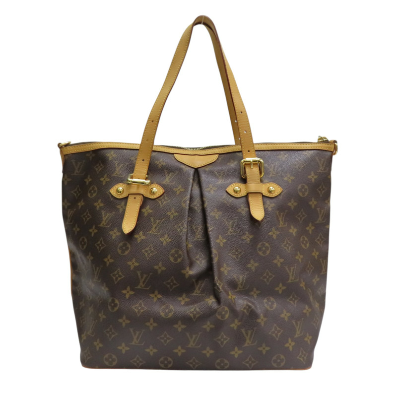 棕色 原花 帆布 Palermo GM 兩用包【LOUIS VUITTON LV 路易威登】 M40146-1