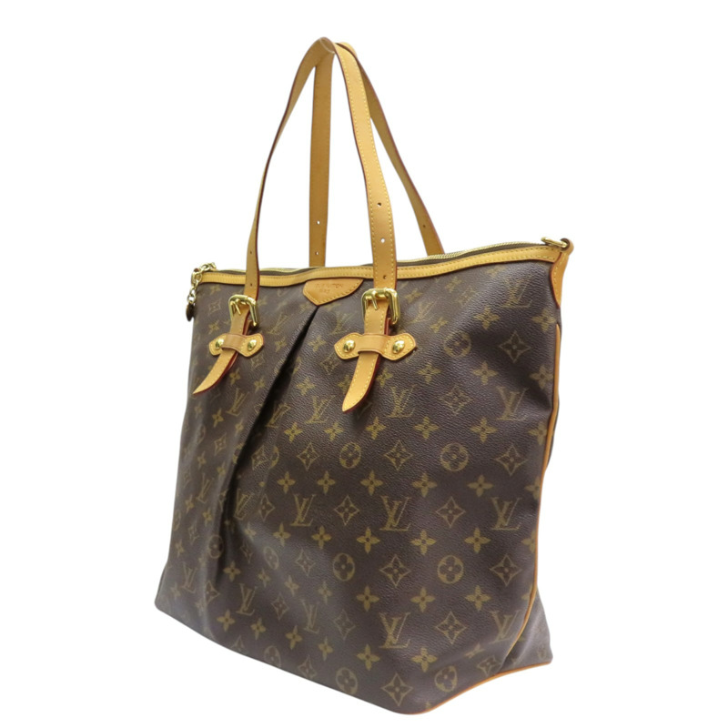 棕色 原花 帆布 Palermo GM 兩用包【LOUIS VUITTON LV 路易威登】 M40146-2