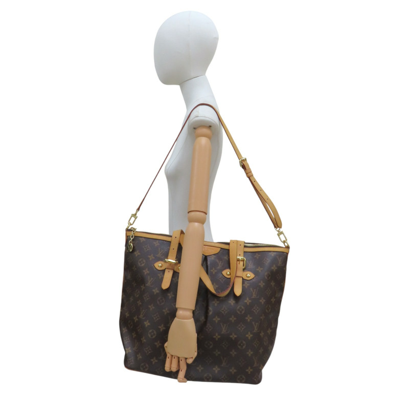 棕色 原花 帆布 Palermo GM 兩用包【LOUIS VUITTON LV 路易威登】 M40146-10