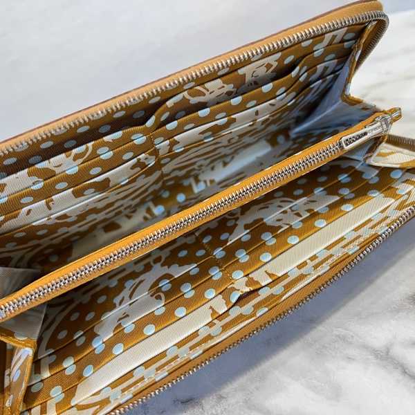 Hermes 餅乾色Epsom銀釦ㄇ拉12卡絲巾長夾-12