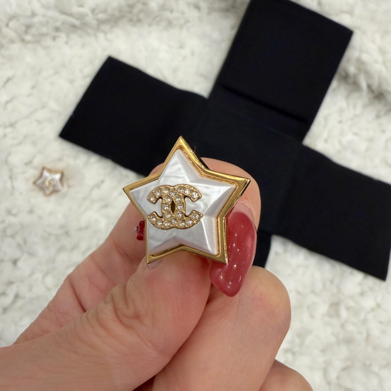 CHANEL星星夾式耳環 耳夾-1