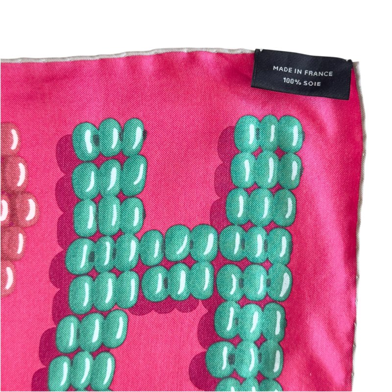 HERMES Kelly en Perles wash scarf 140 珍珠凱莉包 圍巾-5