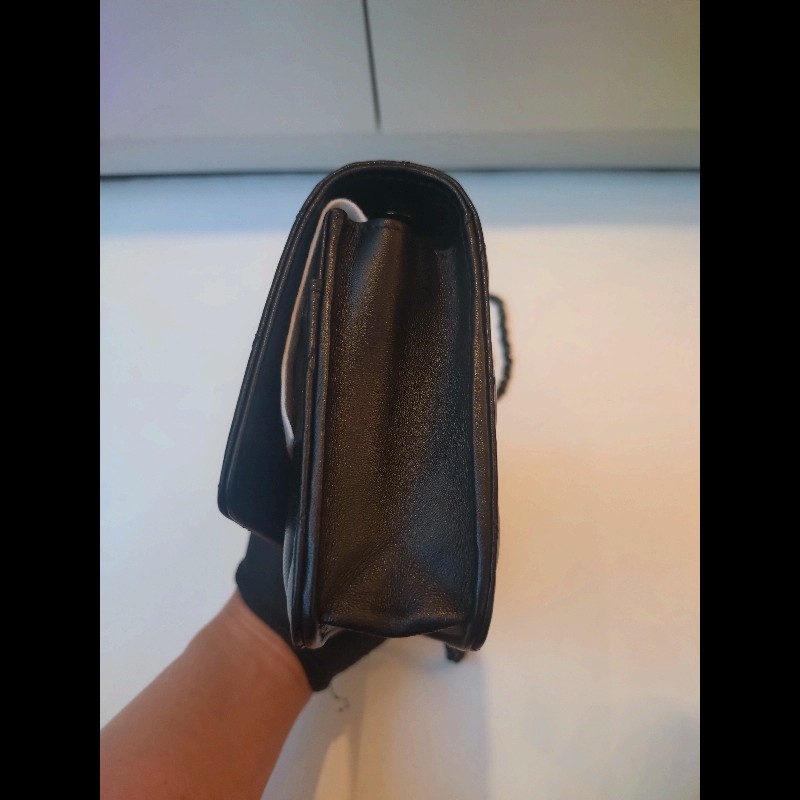 Chanel 黑鍊黑皮 trendy CC 鍊帶小包 WOC-7