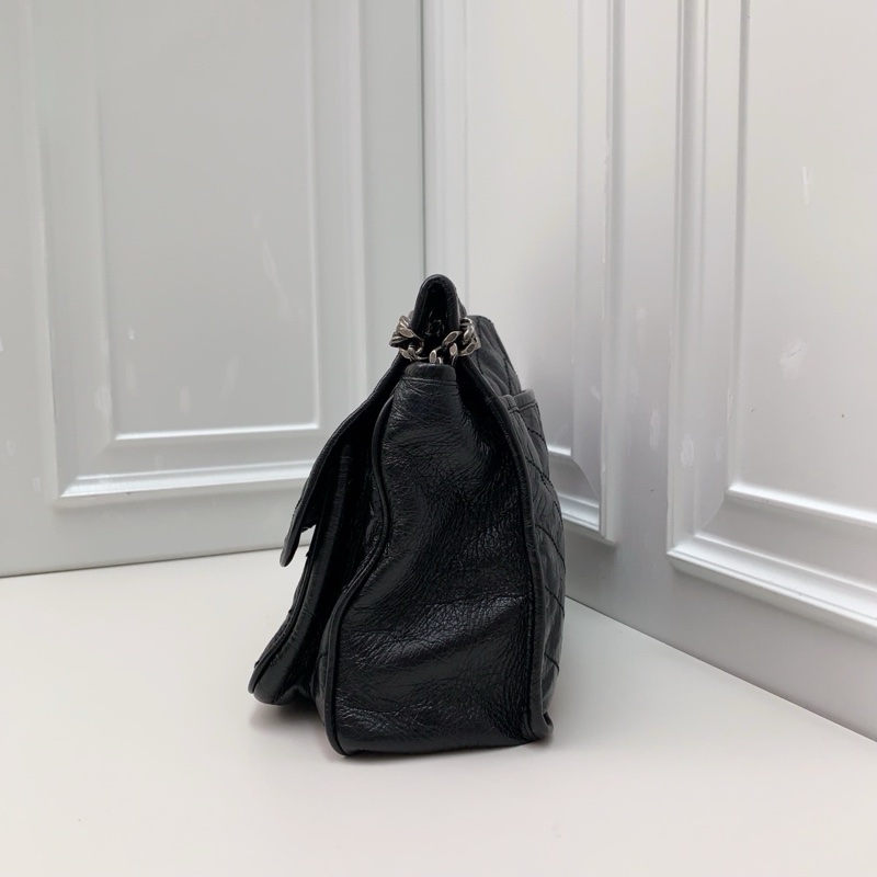 YSL 聖羅蘭niki中號黑色 黑銀鏈條 -2