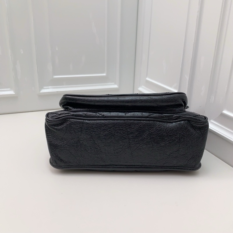 YSL 聖羅蘭niki中號黑色 黑銀鏈條 -3