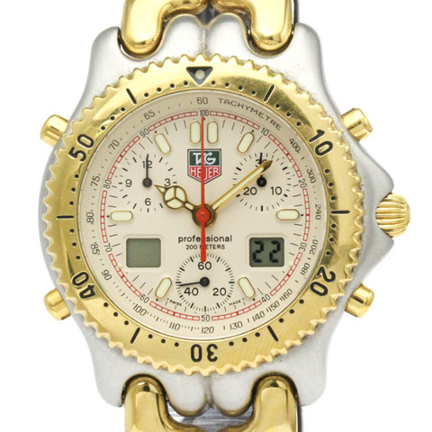TAG HEUER SEL系列計時碼錶鍍金鋼男錶 CG1123