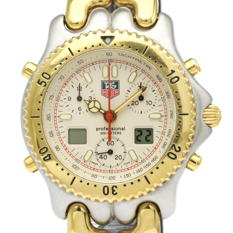 TAG HEUER SEL系列計時碼錶鍍金鋼男錶 CG1123-0