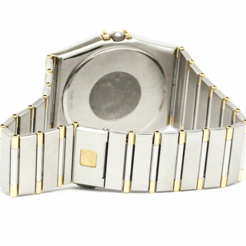 歐米茄星座系列18K金精鋼石英男士腕錶396.1070拋光款-4