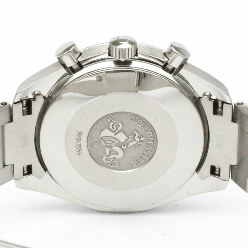 歐米茄超霸系列自動機械粉紅珍珠貝母錶盤精鋼腕錶 3502.78 拋光-5