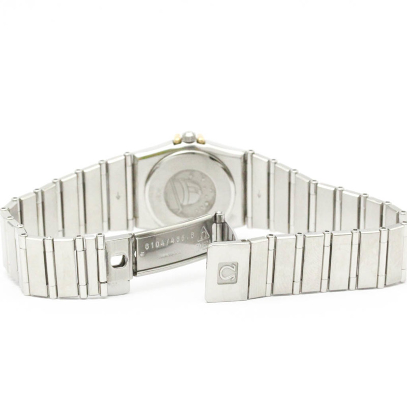 歐米茄星座系列18K金精鋼女錶795.1080拋光款-4