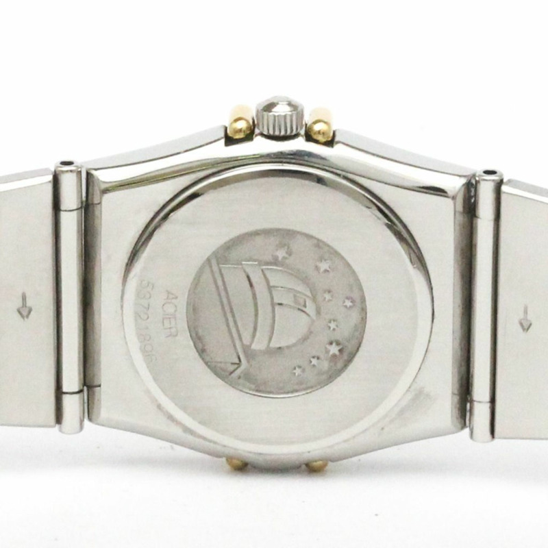 歐米茄星座系列18K金精鋼女錶795.1080拋光款-6