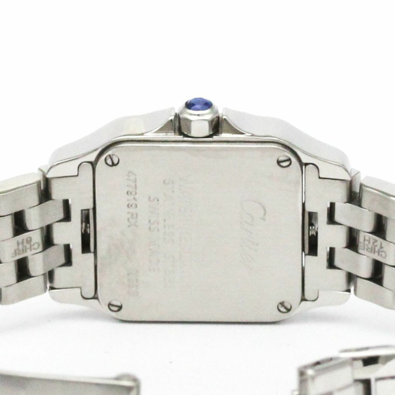 卡地亞 Santos Demoiselle 精鋼石英女錶 W25064Z5 拋光-5