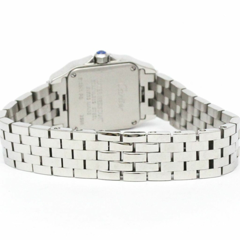 卡地亞 Santos Demoiselle 精鋼石英女錶 W25064Z5 拋光-4