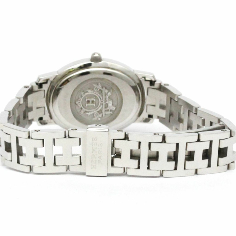 愛馬仕 Clipper 系列鑽石藍珍珠母貝精鋼女士腕錶 CO1.230 拋光-4