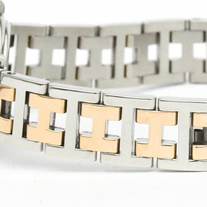 愛馬仕 Clipper 系列鑽石粉紅珍珠貝母錶盤石英錶 CL4.222 拋光-2