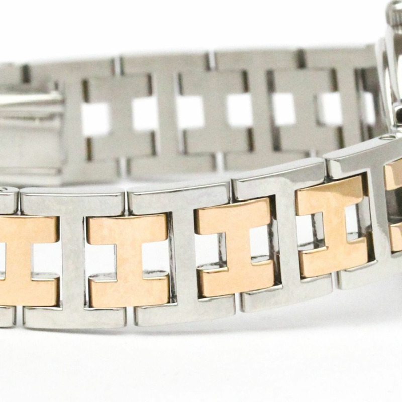 愛馬仕 Clipper 系列鑽石粉紅珍珠貝母錶盤石英錶 CL4.222 拋光-7