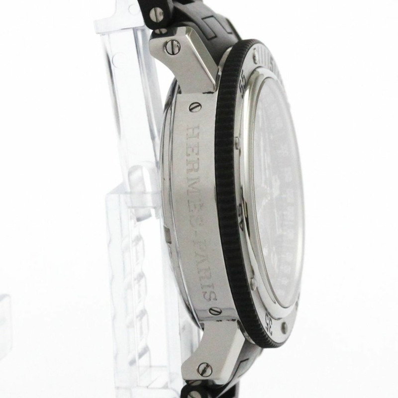 愛馬仕 Clipper Diver 精鋼橡膠石英男士腕錶 CL2.915 拋光款-7