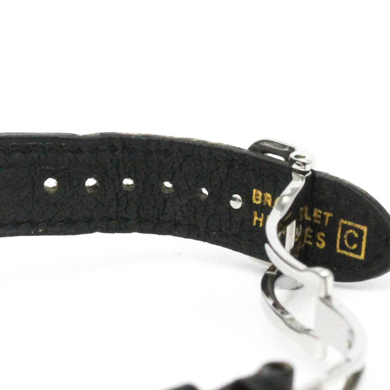 愛馬仕 Clipper 計時碼錶鍍金鋼女士腕錶拋光-6