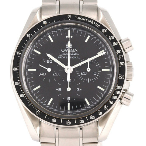 歐米茄超霸專業3570.50不鏽鋼腕錶，手動上鍊