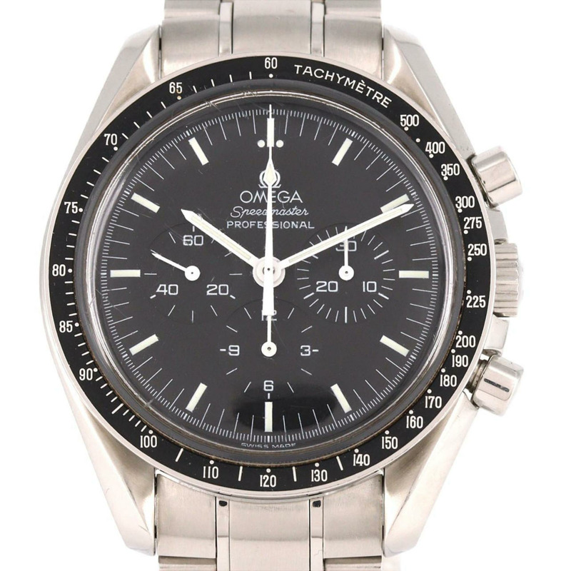 歐米茄超霸專業3570.50不鏽鋼腕錶，手動上鍊-0