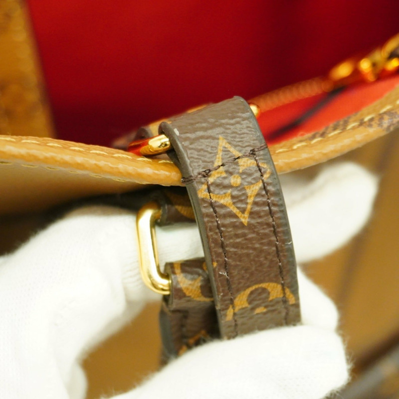 路易威登 Monogram Giant Reverse On-the-Go MM 手提包 M45039 棕色 2-Way 女士款-8