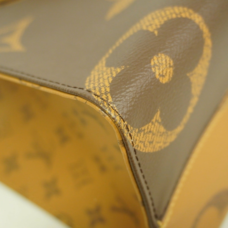 路易威登 Monogram Giant Reverse On-the-Go MM 手提包 M45039 棕色 2-Way 女士款-10