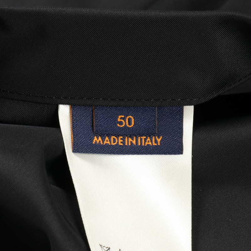 路易威登 Monogram 雙面拉鍊連帽衫，尼龍材質，黑色，二手男款 50-5