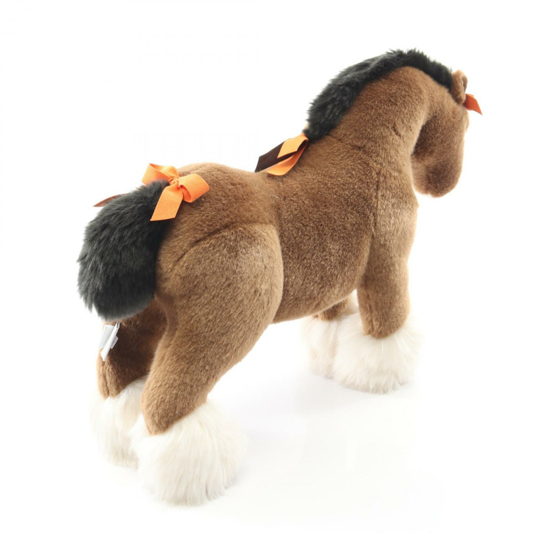 愛馬仕 Elmy PM 馬毛絨玩具，麂皮絨材質，壓克力材質，棕色多色，二手-2