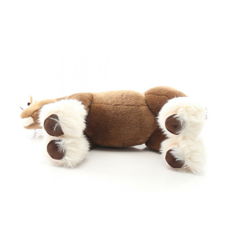 愛馬仕 Elmy PM 馬毛絨玩具，麂皮絨材質，壓克力材質，棕色多色，二手-3