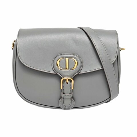 DIOR Bobby 中號藍色牛皮單肩包手提包斜挎包金色五金可拆卸肩帶